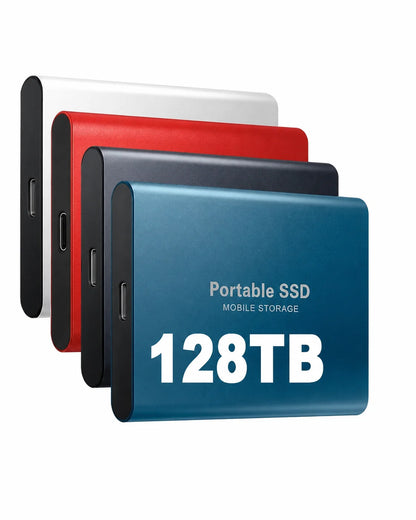 External SSD 128TB Shock-Resistant Portable