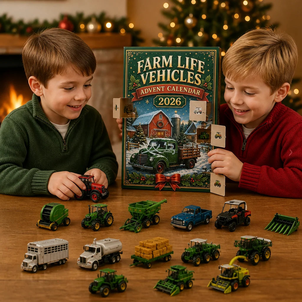 Farm Vehicle Advent Calendar 24-Day Countdown