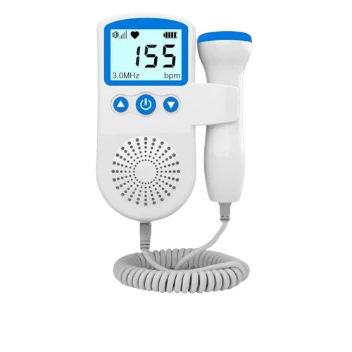 Fetal Heart Rate Doppler Monitor Portable LCD Display