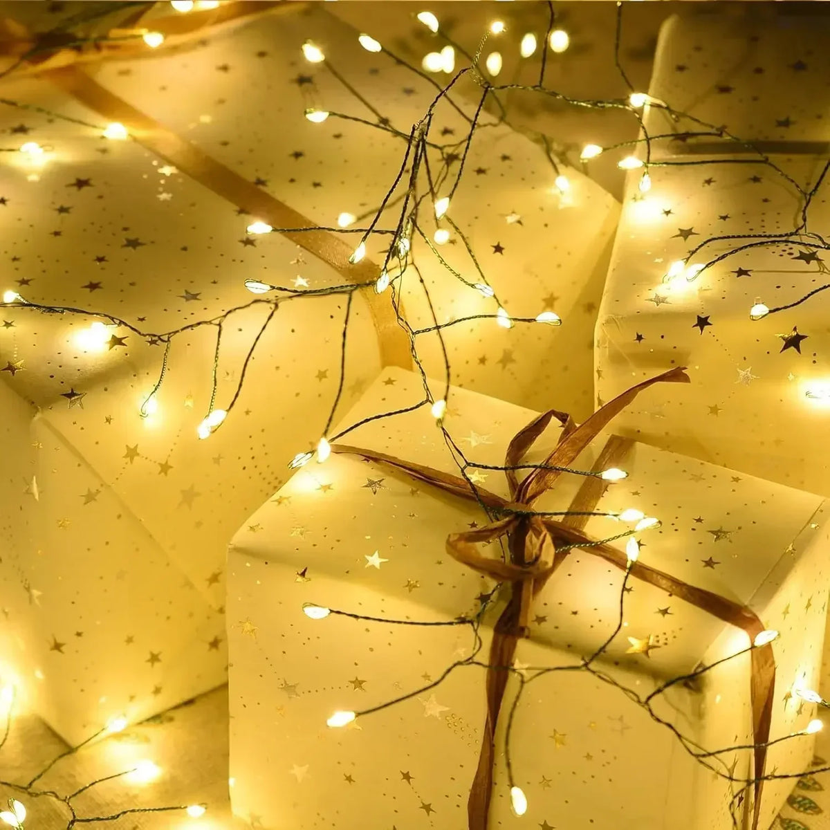 Firework String Lights Flexible Copper Wire Remote Control Timer