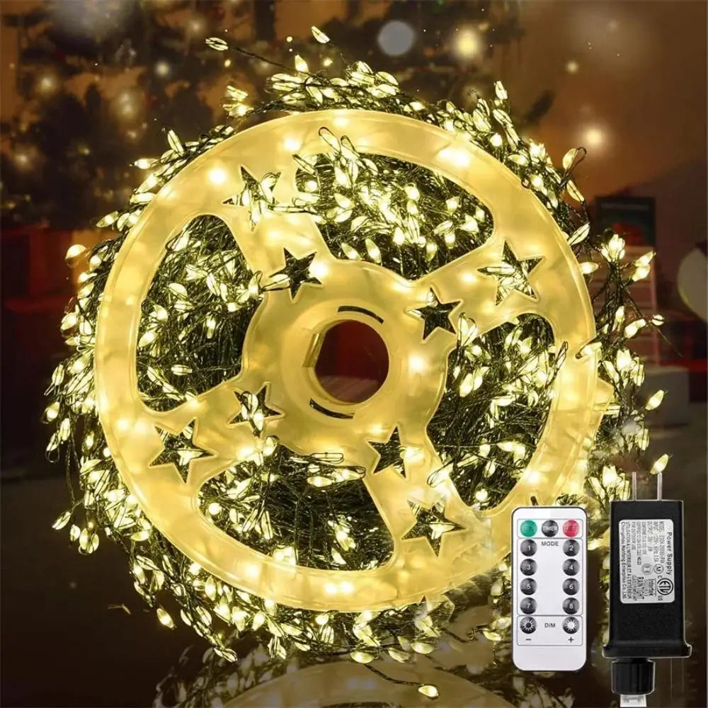 Firework String Lights Flexible Copper Wire Remote Control Timer