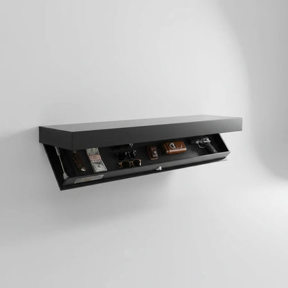 Floating Wall Shelf Hidden Storage Compartment