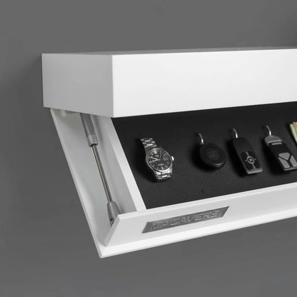 Floating Wall Shelf Hidden Storage Compartment