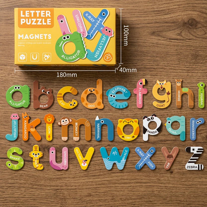 Fridge Magnets Alphabet & Number Animal Designs