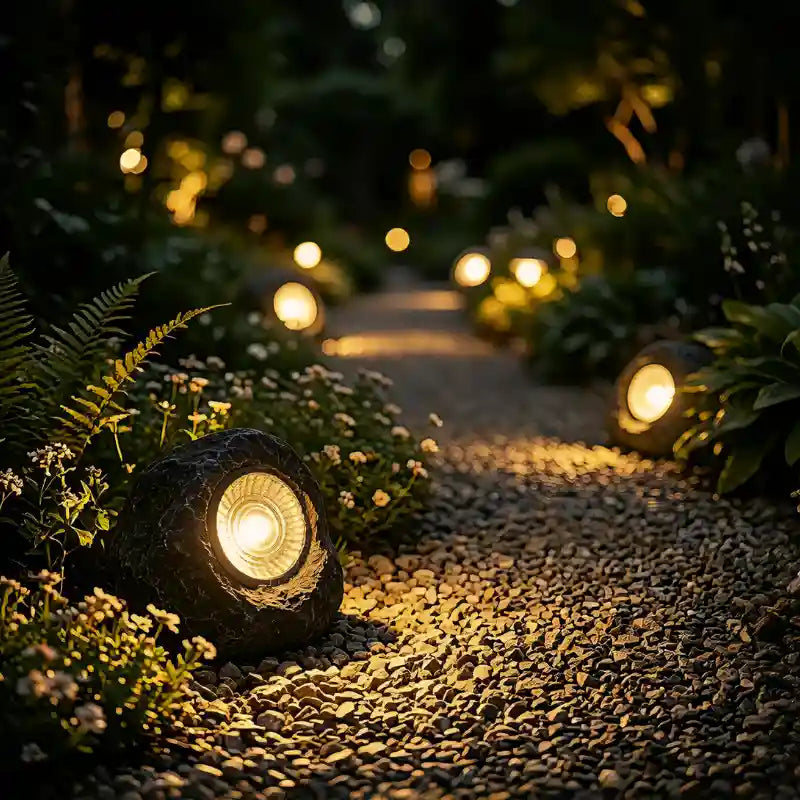 Garden Spotlight Solar-Powered Automatic Dusk Sensor IP65 Waterproof