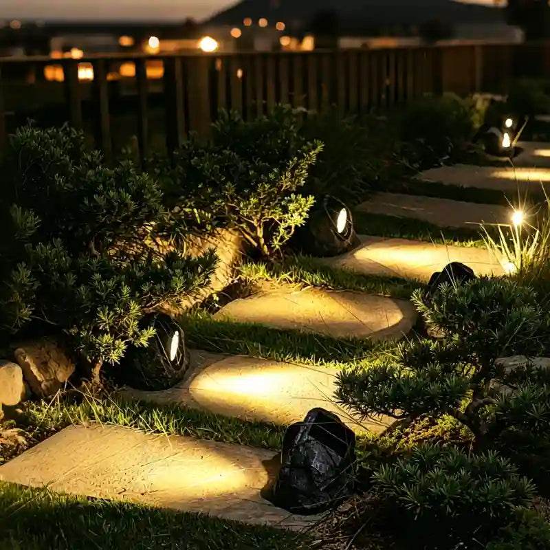 Garden Spotlight Solar-Powered Automatic Dusk Sensor IP65 Waterproof