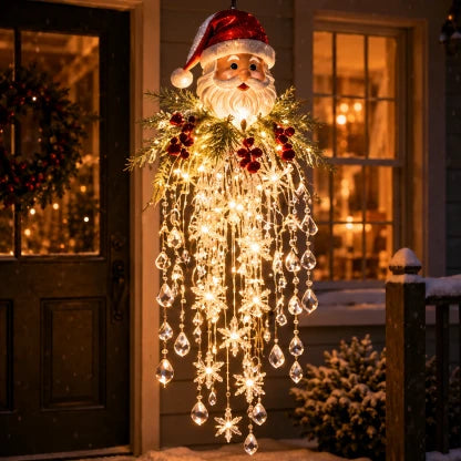 Hanging Christmas Lights Cascading LED Battery-Powered