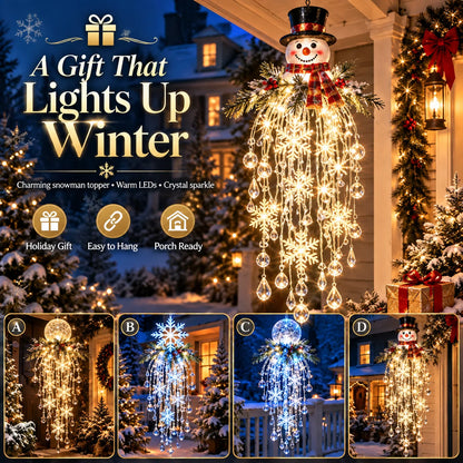 Hanging Christmas Lights Cascading LED Battery-Powered