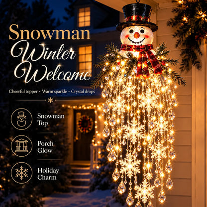 Hanging Christmas Lights Cascading LED Battery-Powered