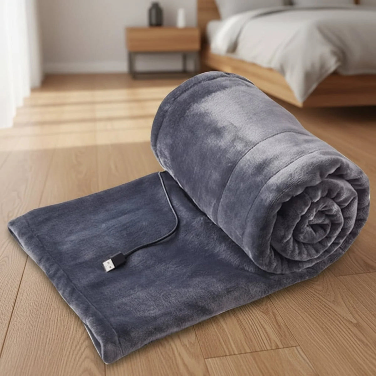 Heated Blanket USB-Powered Plush Three Heat Settings