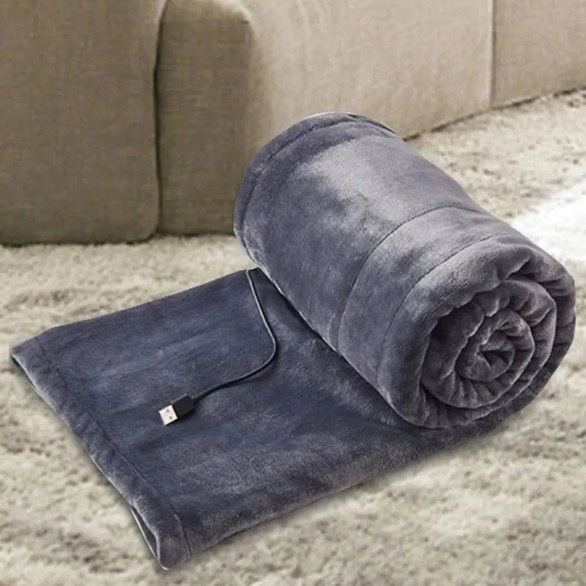 Heated Blanket USB-Powered Plush Three Heat Settings