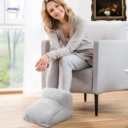 Heated Foot Warmer USB-Powered Plush Non-Slip