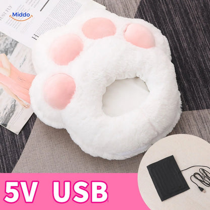 Heated Foot Warmer USB-Powered Plush Non-Slip