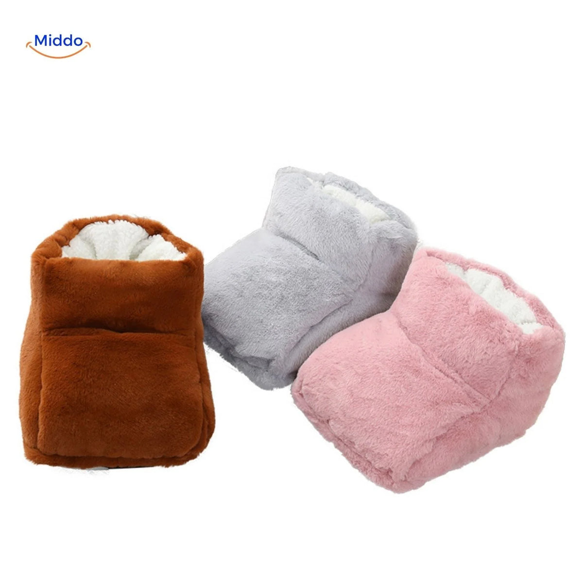 Heated Foot Warmer USB-Powered Plush Non-Slip