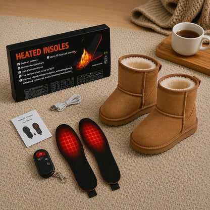 Heated Insoles Rechargeable Wireless Remote Control