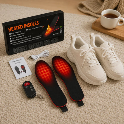 Heated Insoles Rechargeable Wireless Remote Control