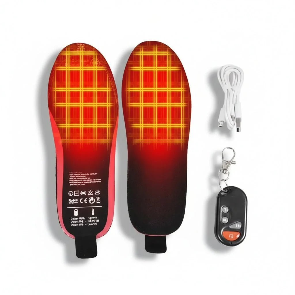 Heated Insoles Wireless Control USB-C Rechargeable Trim-to-Fit Support