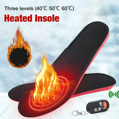 Heated Insoles Wireless Control USB-C Rechargeable Trim-to-Fit Support