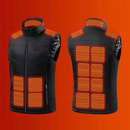 Heated Vest Graphene Heating Zones USB Powered Adjustable Heat