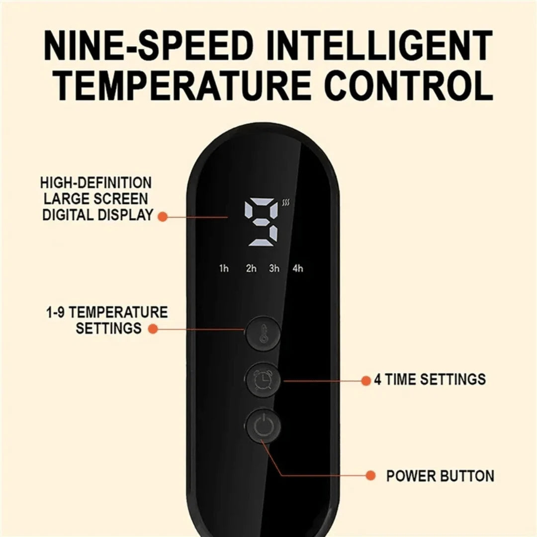 Heating Pad Adjustable 9 Heat Levels Auto Shutoff Timer