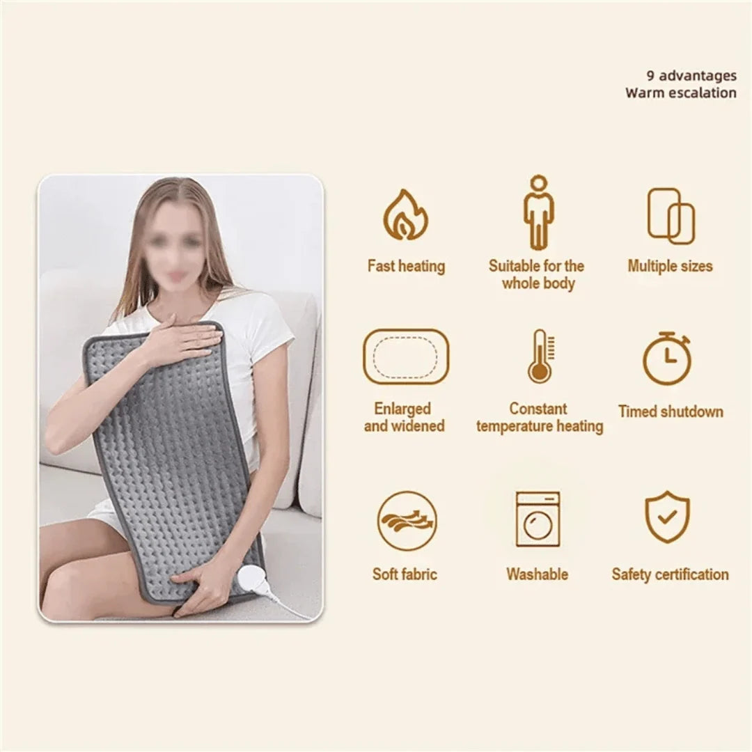 Heating Pad Adjustable 9 Heat Levels Auto Shutoff Timer