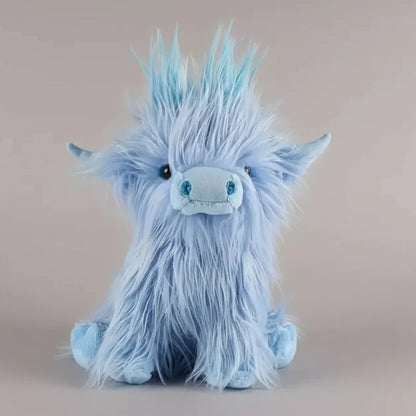 Highland Cow Plush Toy Super-Soft Shaggy Mane 9.8 Inches