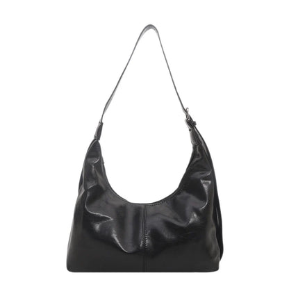 Hobo Bag Leather Slouchy Adjustable Strap Spacious Interior