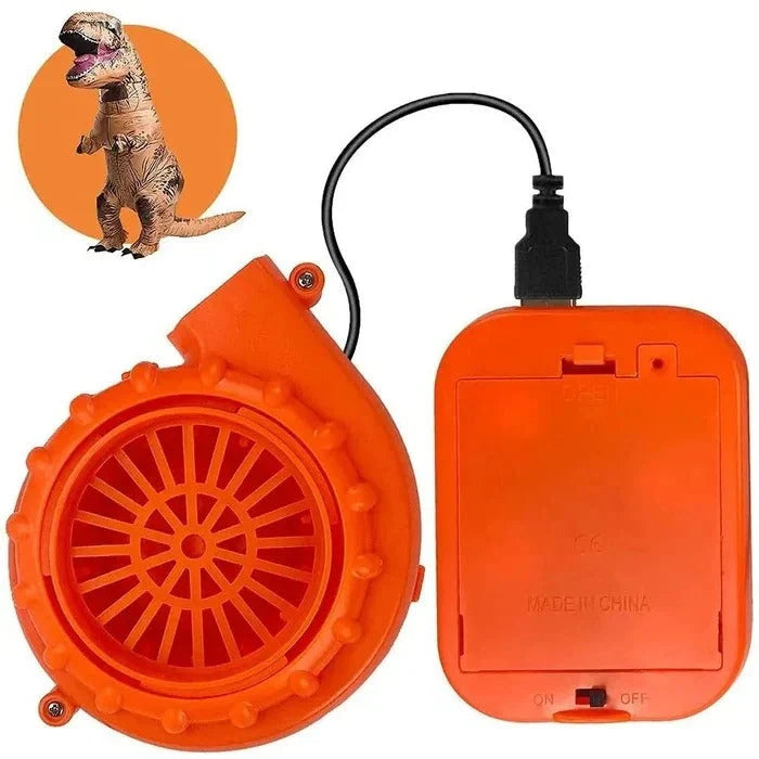 Inflatable Dinosaur Costume Built-In Blower Includes Gloves