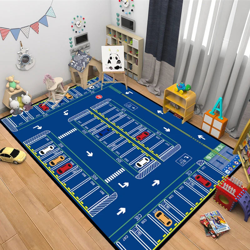 Kids Area Rug Plush Animal Design Non-Toxic Fibers