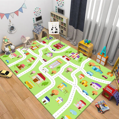 Kids Area Rug Plush Animal Design Non-Toxic Fibers