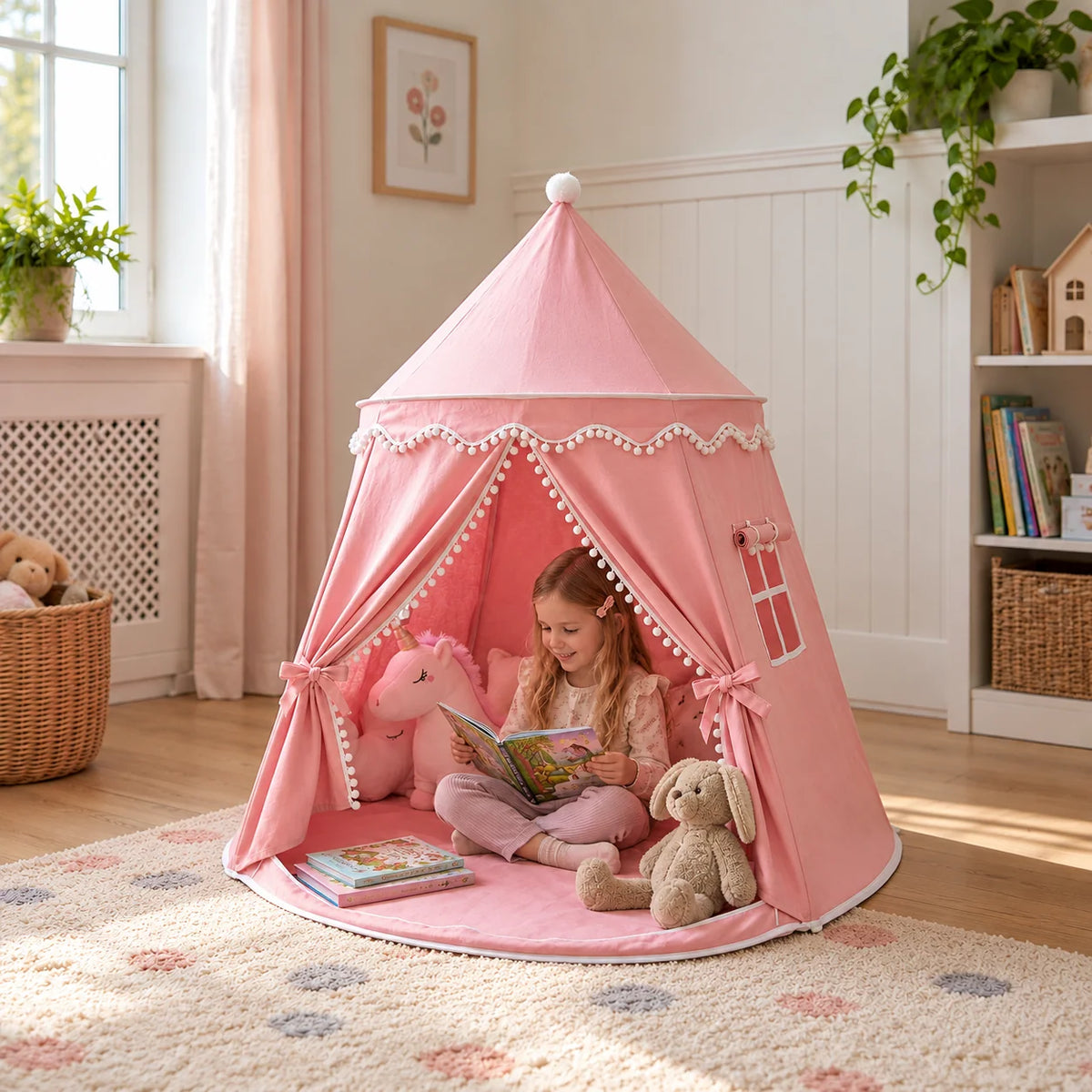 Kids Play Tent Cozy Reading Hideaway