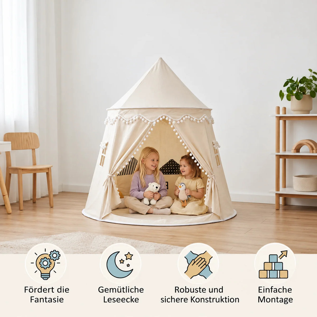 Kids Play Tent Cozy Reading Hideaway