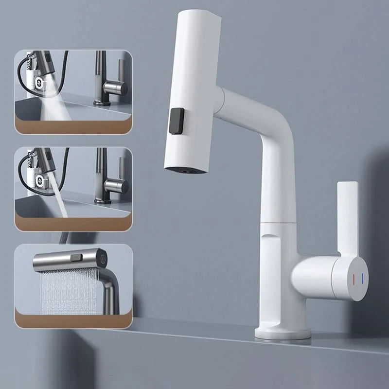 Kitchen Faucet Pull-Out Sprayer LED Temperature Display 360° Swivel