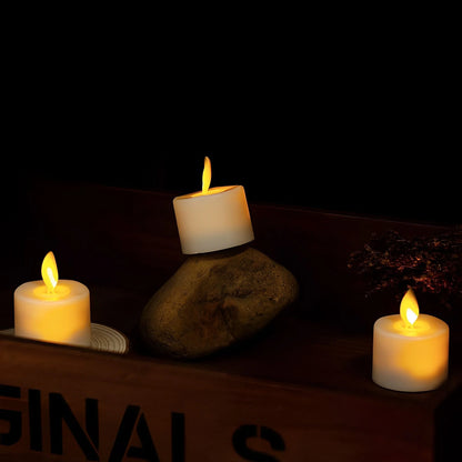 LED Candles Moving Flame Effect Remote Control & Timer