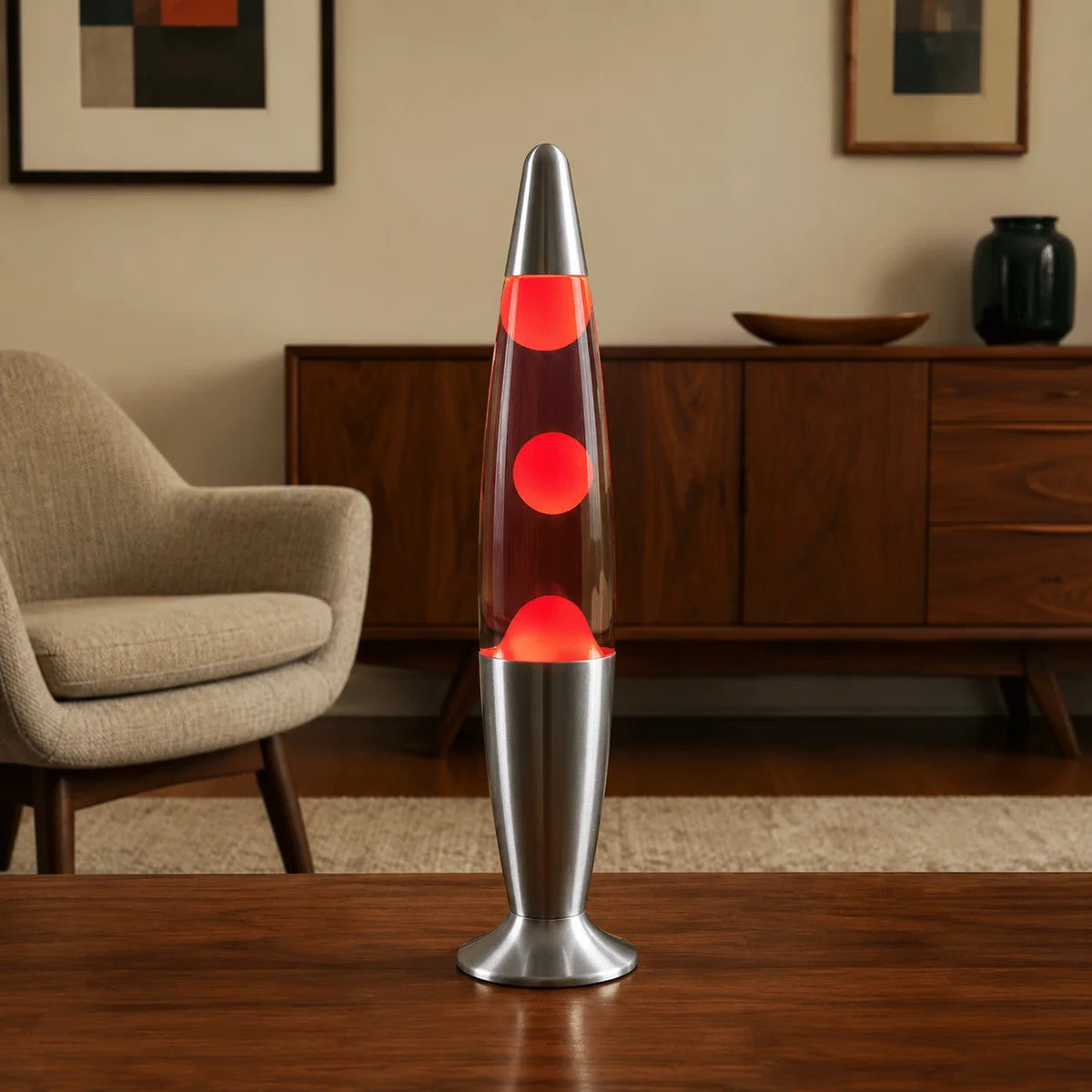 Lava Lamp Flowing Wax Warm LED Glow