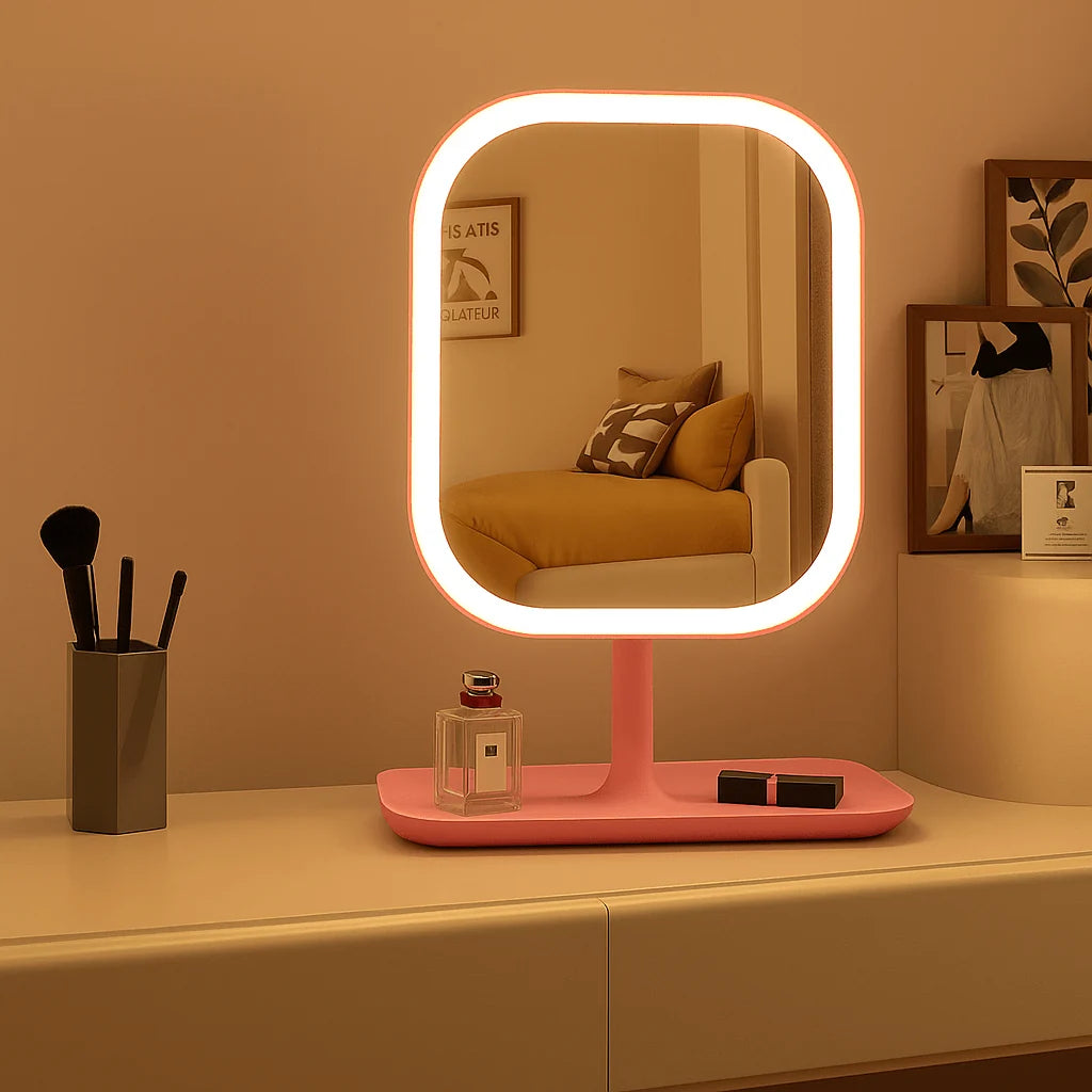 Makeup Mirror LED Three Light Modes USB Rechargeable