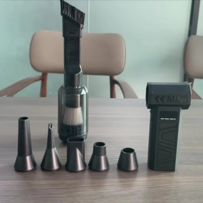 Mini Air Blower & Vacuum Cordless USB-C Rechargeable 3 Nozzles