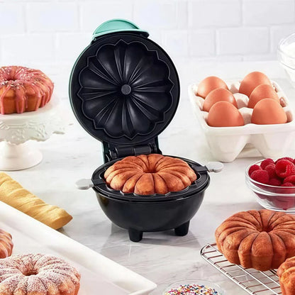 Mini Bundt Cake Maker Nonstick Plates Compact Design