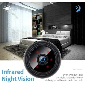 Mini Security Camera 1080p Night Vision Two-Way Audio