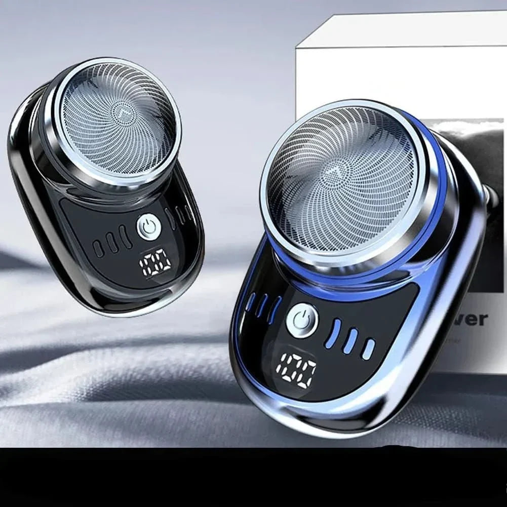 Mini Shaver Compact USB-Rechargeable Digital Battery Display