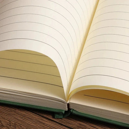 Notebook Genuine Leather Cover Integrated Bookmark 200 Pages