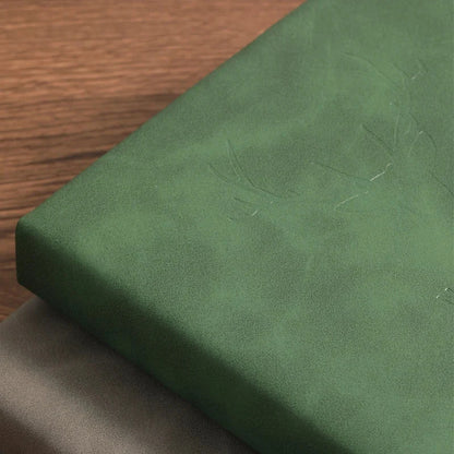Notebook Genuine Leather Cover Integrated Bookmark 200 Pages