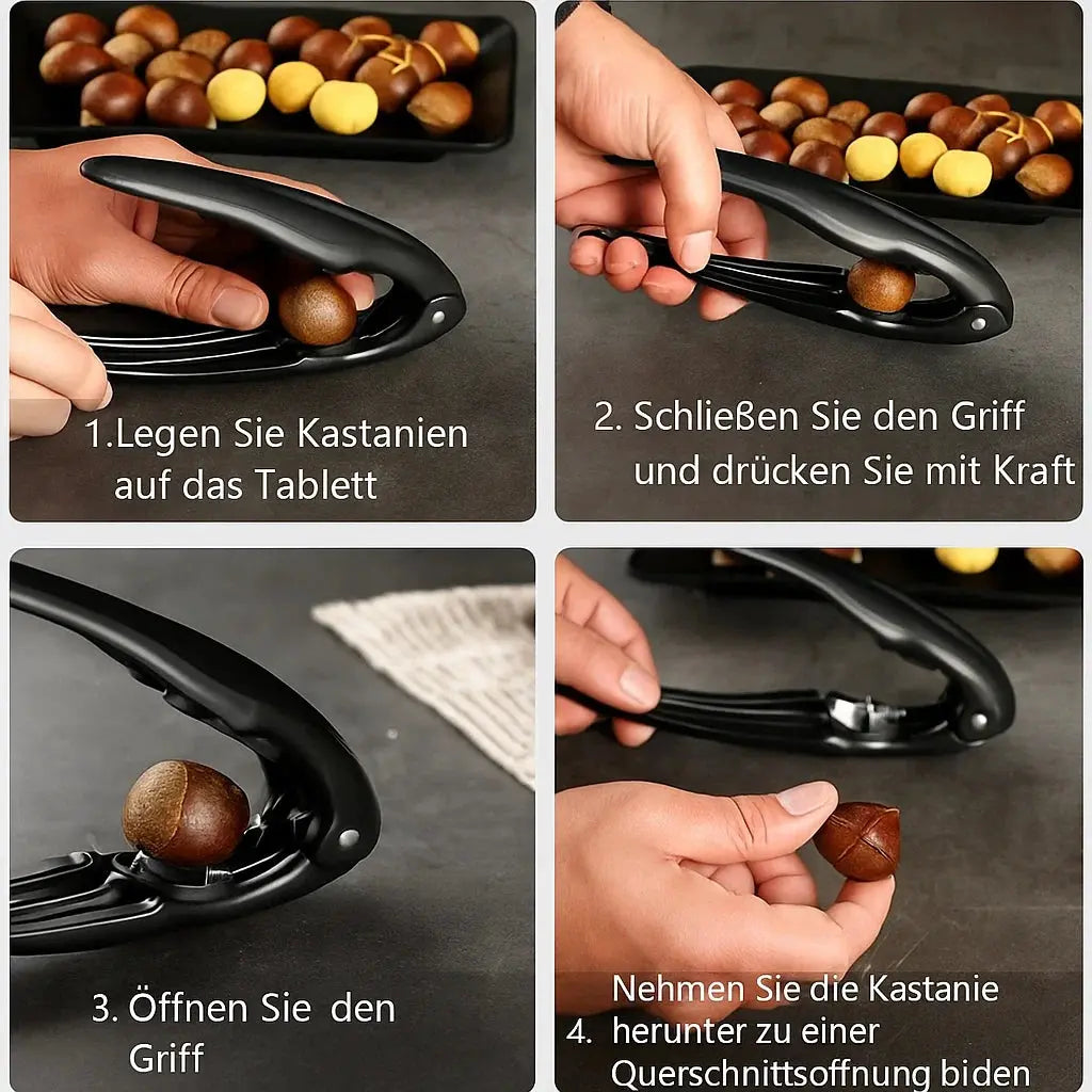 Nut Opener Stainless Steel Ergonomic Non-Slip Handle
