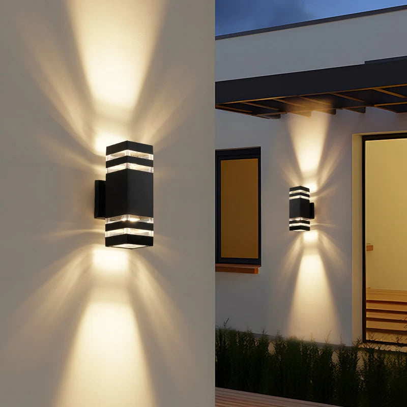 Outdoor Wall Lamp Up-And-Down Beam Weather-Resistant E27 Socket