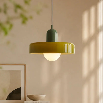 Pendant Light Spherical Glass Shade Soft Diffused Light