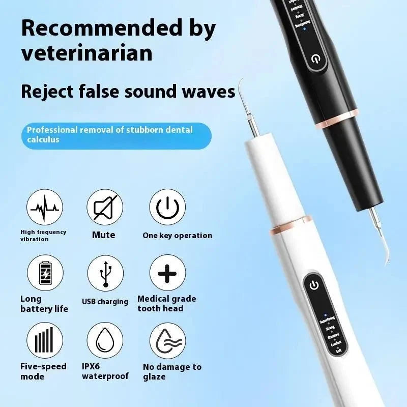 Pet Dental Cleaner Ultrasonic Handheld For Dogs & Cats