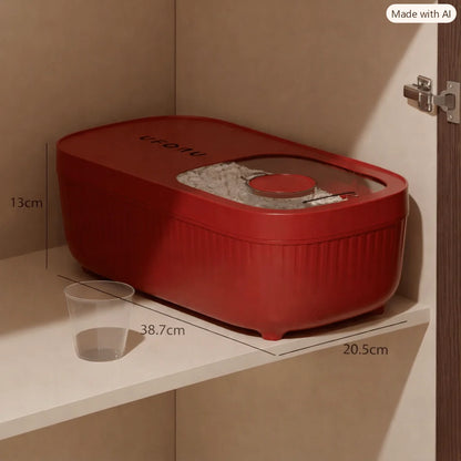 Pet Food Storage Container Airtight Locking Lid BPA-Free Plastic
