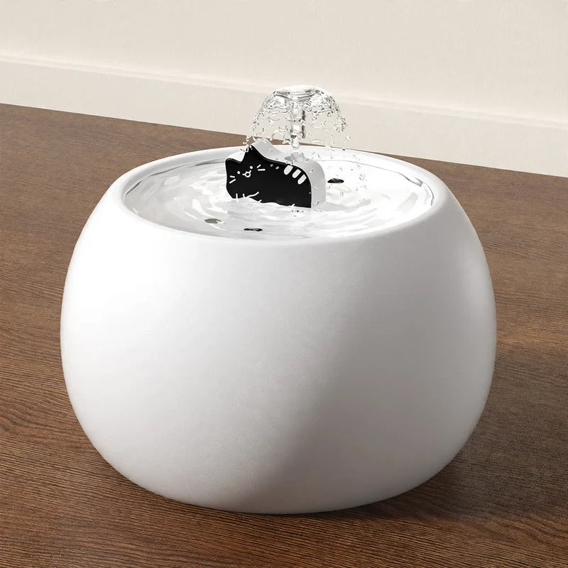 Pet Water Fountain Ceramic Filtered Circulating