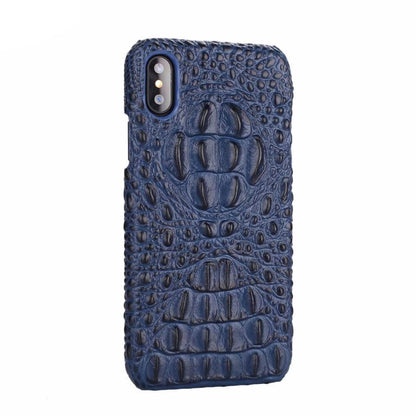 Phone Case Genuine Leather Crocodile Texture For iPhone Models 7- X