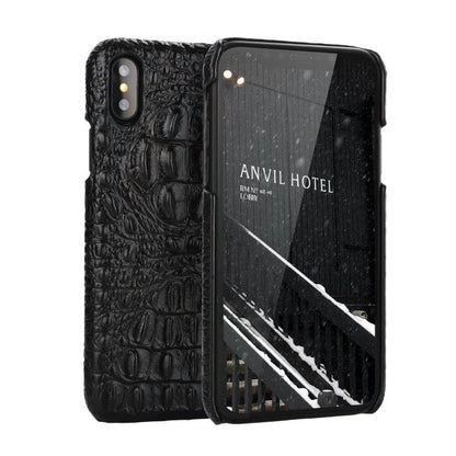 Phone Case Genuine Leather Crocodile Texture For iPhone Models 7- X